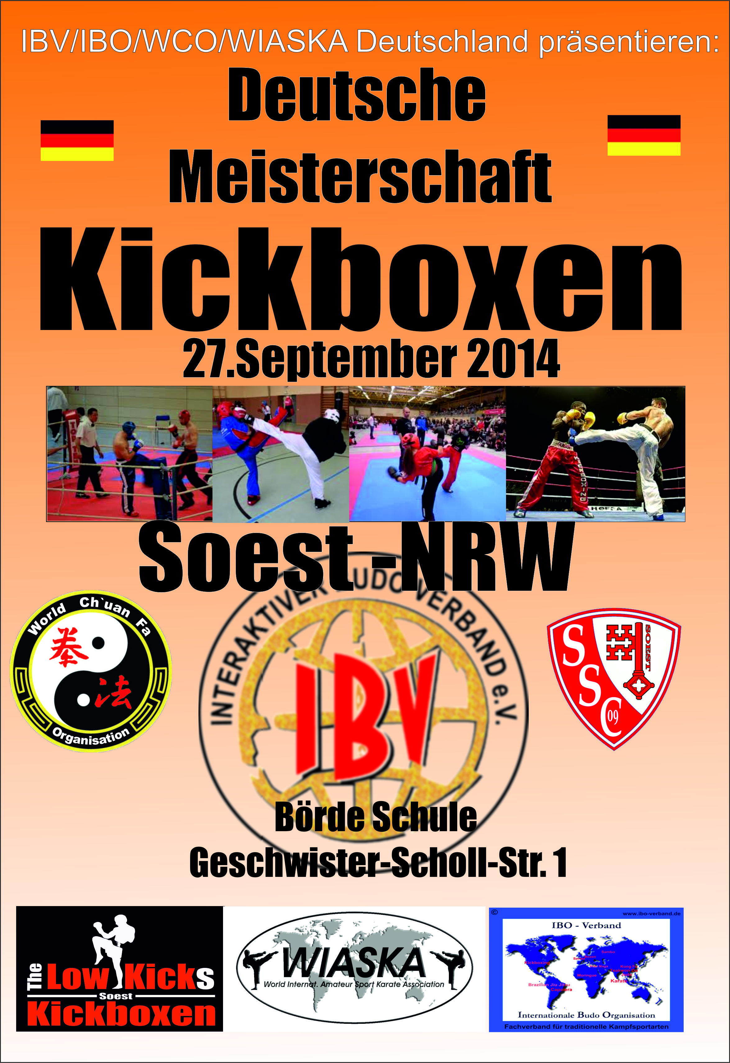 IBVIBOWCOWIASKA Deutschland präsentieren die Deutsche Meisterschaft im Kickboxen 2014